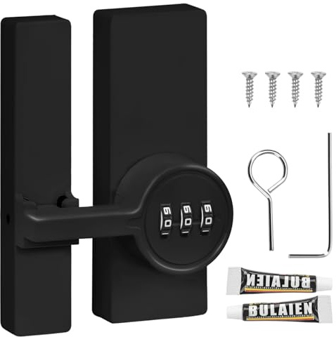 Mechanical Deadbolt Combination, Garden Gate Lock with Code, Security Smart Door Locks for Front Door/Entry/Wooden Gates