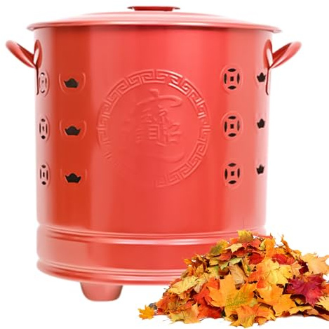 Braciere – Barile di combustione | Barile di fuoco in acciaio inox | Barili di Firre con coperchio | Fuoco all'aperto per cestino di carta cortile giardino patio campeggio caminetti