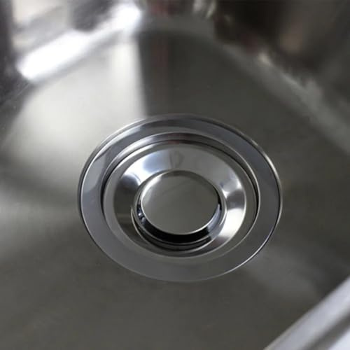 FUANA Stainless Steel Sink Drain Filter Cover 145 mm for Kitchen and Bathroom Sinks, Bathtubs, Wash Basins, Food Waste Collector Door Lock