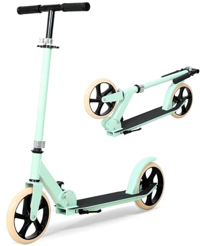 NOVONOVA Patinete Scooter Plegable, Patinetes para niños y niñas, 9-14 años con Manillar Ajustable 88-98.5cm, Patinete con 2 Ruedas Grandes 200mm y Freno Posterior, Máx. 100kg