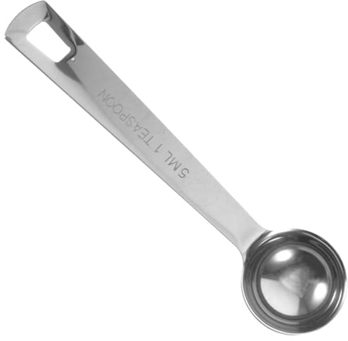 CONGARTENO Cuchara Medidora de Cocina 5 Ml Acero Inoxidable Mango Cuadrado para Condimentar y Hornear, Cucharas Medidoras de Metal Pequeñas para Uso Doméstico y Profesional