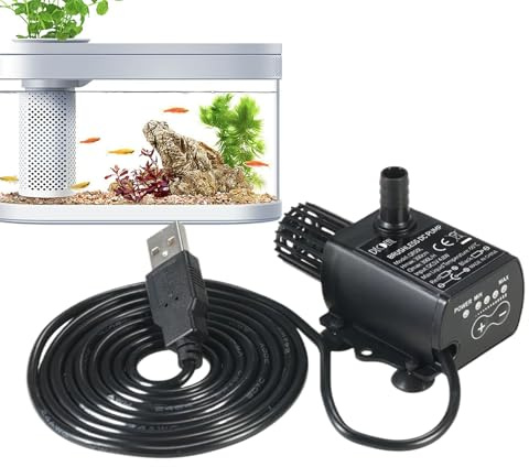 Electric Water Pump - with Filter 300L/H Brushless Dispenser,DC Submersible Water Transfer Pump | for Pond Hydroponics Fountain Aquarium Home Garden Patio Yard Outdoor