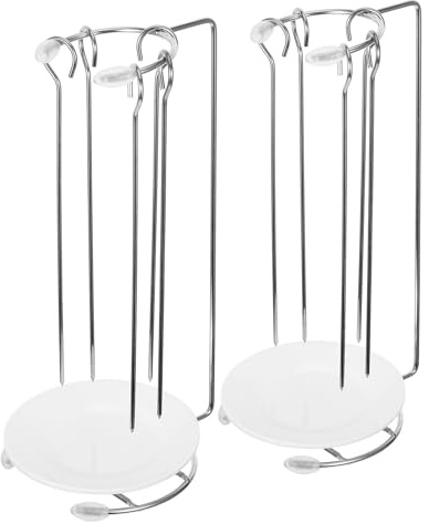 ADOCARN Support Suspendu pour Barbecue Lot de 2 Sets en Acier Inoxydable, Porte-brochettes Vertical, Accessoires de Gril Résistants la Chaleur Cuisine en Plein Air et Grillades