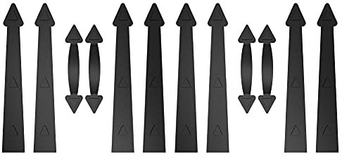 ZEKOO Magnetic Garage Door Hardware, 8 Faux Hinges & 4 Handles, No Assembly