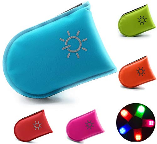 ELANOX LED Clip für hohe Sichtbarkeit bei Allen Outdoor Aktivitäten sowie für Kindersicherheit Rucksack, Sportbeutel, Fahrrad Kleidung