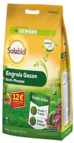 Engrais gazon Anti Mousse, sac de 14 kgs