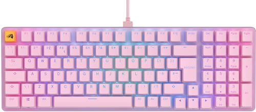 GLORIOUS GMMK 2 (96%) Mechanische Tastatur, Fox, UK in Rosa