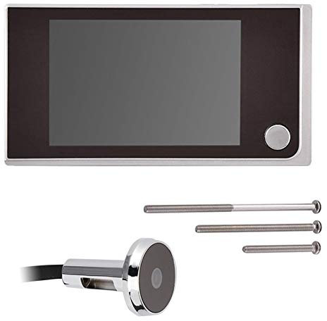 Visor De Puerta Digital, LCD De 3,5 Pulgadas Visor De Mirilla De 120 Grados Cámara Electrónica De Ojo De Gato HD para Seguridad En El Hogar