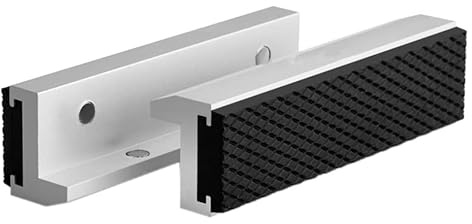 Lot de 2 housses de protection magnétiques pour étau avec mâchoires universelles et souples pour étau en métal (2 pièces de 125 mm)