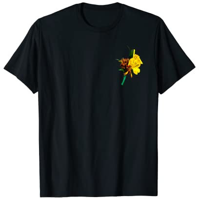 T-Shirt für Ansteckblumen, Gelb T-Shirt