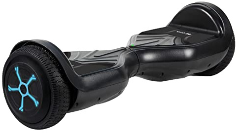 BE COOL 6,5 Hoverboard - bis 70kg - 12km/h - bis 8km Reichweite - für Kinder und Jugendliche - LED Reifen (RGB) - Selfbalanced, Schwarz