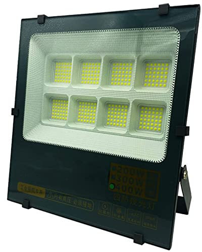 ALSEY Proiettore LED 50W-400W, Faretto LED Super Luminoso 6500K Luce di Proiettore LED Bianco Freddo per Esterni, Luci di Sicurezza Impermeabili IP66 per Campo Sportivo Garage Giardino C