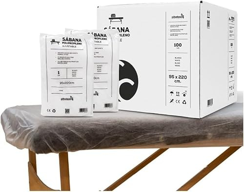 20 Stück Einweg Bettlaken Verstellbar 95x220 cm - Kosmetikliege Bezug, Massageliege Auflage - Einweg Vliesstoff für SPA, Tattoo, Massagesalon, Kosmetikstudio Zubehör, Liegen Unterlage