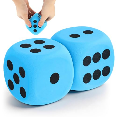 ibasenice Ditali in Schiuma all'ingrosso - Dadi a Punti di Schiuma Giganti Set Di Dadi in Schiuma Eva Grandi Blocchi Quadrati Dadi in Schiuma Forniture Per Festa All'aperto per Gioco Giochi