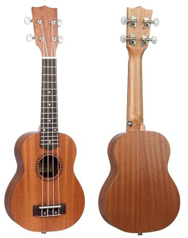 Professionelle Ukulele 21-Zoll-Hawaii-Ukulelen-Set Aus Sapele-Holz Für Anfänger Mit Stimmgerät Und Plektrum Und Tasche