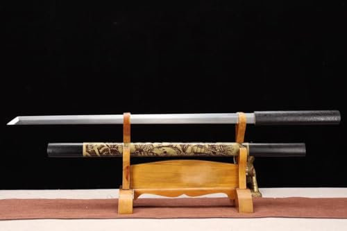 TEERMA 40 Zoll China Handmade Schwert aus Hohem Mangan Stahl scharfes und echtes Katana China Schwert DT43