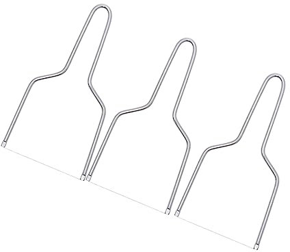 Ciieeo Ergonomischer Griff 3pcs Käsehobel Edelstahl Käseschneidedraht Multifunktionales Küchenwerkzeug