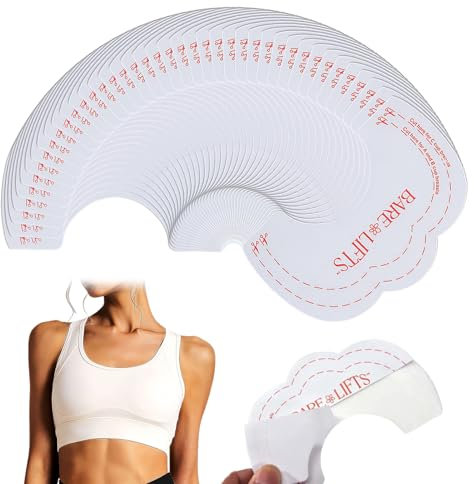 Eophmi 40 Pcs Breast Lifting Tape,Adhesive Breast Lift Pad Push Up Enhance Cleavage,Clear Boob Lift Pasties Bust,Invisible Breast Lift Tape,Boob Tape Shaper for Women