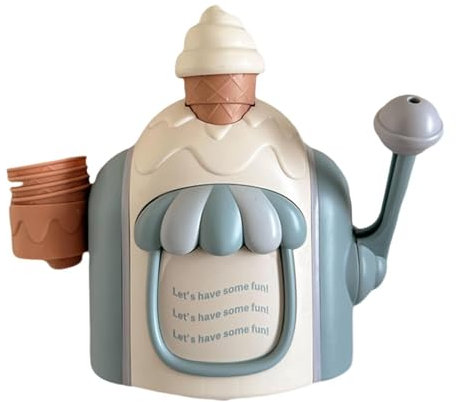 Eisschaum Maker Badespielzeug, Eiscreme Kinder Schaum Badewannenspielzeug, Wasserspielzeug Kinder 2 Jahre Badewanne, Schaummaschine Badewanne Spielzeug Geschenk für Mädchen Junge, Blau