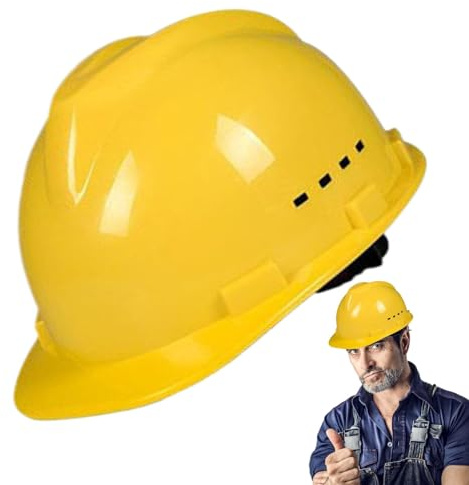 Chapeau dur de travail, chapeau de sécurité dur,Chapeau de protection ventilé cool | Protecteur de tête réglable, équipement de construction pour plus de sécurité au travail