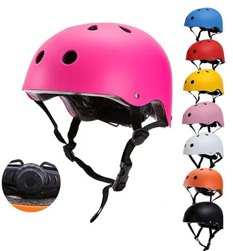 Casque de Sport Multifonction pour Enfants et Adultes – Casque de Protection réglable et ventilé pour vélo, Skateboard, Roller, draisienne et Patin à Glace
