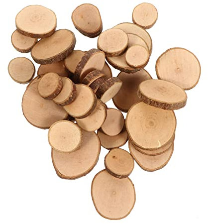 DOITOOL Holzscheiben Aus Holz Diy Hochzeit Dekorationen Handgemachte Holzchips Für Bastelarbeiten Party Und Hochzeitsdekoration