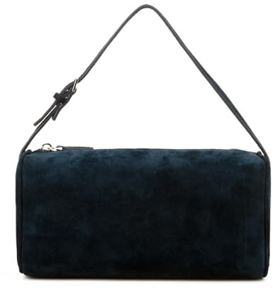 DONNAIN Premium mocka läder crossbody väskor för kvinnor, liten axelväska med justerbar rem och crossbody hobo-väska, Marinblått Xsp