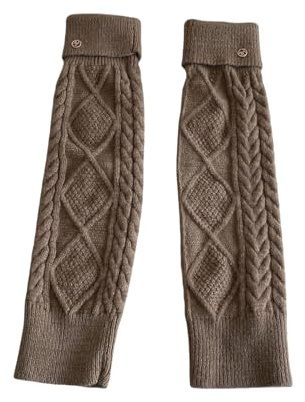 Andiwa Stulpen für Damen Mädchen aus Wolle Beinstulpen Gestrickte Beinlinge Leg Warmers Beinwärmer Flexibel Warme Kniewärmer Stiefelstulpen Langer Stulpensocken Beinwärmer