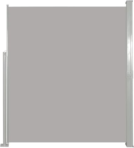 Gecheer Retractable Side Awning 500cm, UV/Waterproof, Green Grey, Garden Privacy Screen Model45464