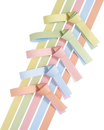 MarpaJansen Papierstreifen Duo Pastell 80 Stk 15 mm x 450 mm Papier Weihnachten Basteln Scrapbooking Dekoration