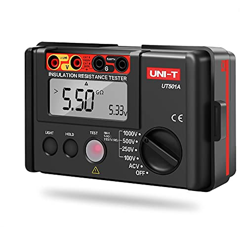Isolierung Widerstand Tester, UT501A LCD Isolationsmessgerät Isolationstester, Digital Megaohmmeter Resistance Tester