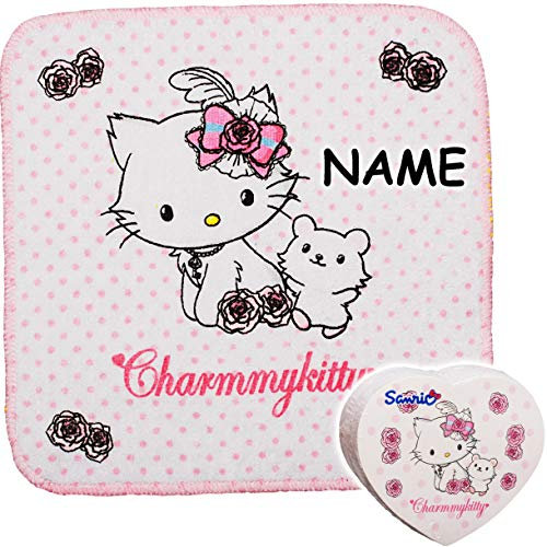 alles-meine.de GmbH 2 Stück magische Waschlappen/Handtücher - Zauberwaschlappen - Charmmy Kitty - Katze - inkl. Name - Frottee aus 100% Baumwolle - Magic Towel - Waschfleck ..