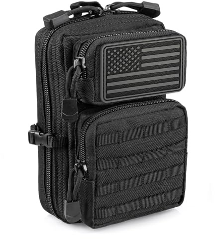 LIVANS Bolsa táctica Molle, Herramienta EDC, teléfono táctico, Mini riñoneras médicas IFAK, diseño de Mochila de Asalto de 3 días