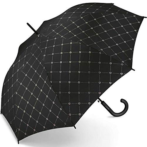 ESPRIT - Regenschirm Gehstock, automatisch, für Damen, lang, AC Größe 86 cm, Automatischer Regenschirm, 105 cm, Klassisch