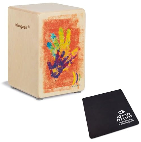 Schlagwerk CP402 High Five Kids Cajon + keepdrum Sitz-Pad