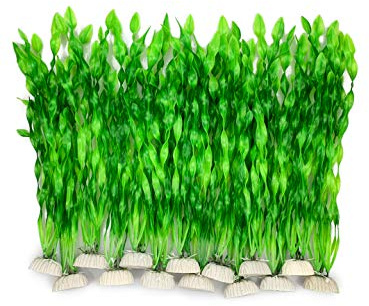 BEGONDIS 14 PCS Artificial Seaweed Water Plants for Aquarium, Plastic Fish Tank Plant Decorations