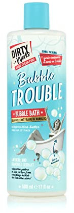 Dirty Works Bubble Trouble Bubble Bath 500ml – Creamy & Nourishing Bubble Bath with Shea Butter & Signature Scent – Relaxing, Aromatherapy Soak for Soft Skin & Stress Relief