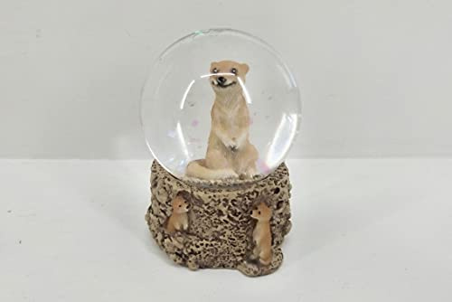 Cornelissen Glitzerkugel Erdmännchen, 6 cm, Schneekugel Tier Tiere Schneekugeln Erdmann