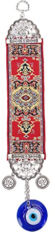 Decoraciones de mal de ojo para el hogar, colgante de amuleto de mano de Hamsa para buena suerte y protección, colgante de amuleto de decoración de mal de ojo azul para colgar en la pared(#2)