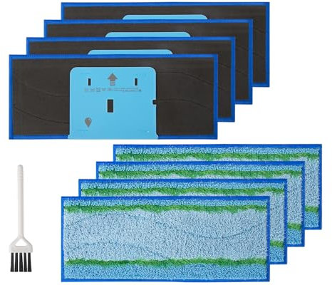 MXZONE 8 Pack M6 Mopping Wet Pads for iRobot Braava Jet m6 (6110, 6012, 6112, 6113) Ultimate Robot, Wet Mopping Pads Compatible with Braava Jet m Series, Washable and Reusable Roomba Mop Pads