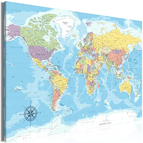 B&D XXL - Pinnwand Memoboard Pinboard, 90x60 cm, Geschenkidee, Wohnzimmer | Kombiniert Pinnwand und Wandbild, praktisch und dekorativ, ideal fürs Büro oder Wohnzimmer, inspirierend, langlebig, stilvoll