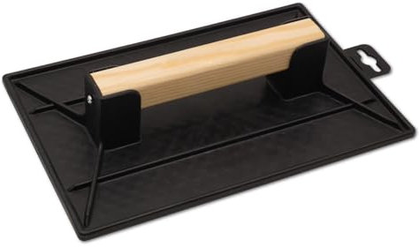 DEWEPRO Planche à râper PS 270 x 180 mm avec manche en bois – pour lisser le plâtre et le plâtre extérieur