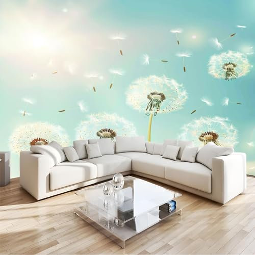 Fotomurales Diente de león 250 x 175 cm Papel pintado tejido no tejido Decoración de Pared decorativos Murales Impresión de alta Sala de Estar Oficina Papel pintado