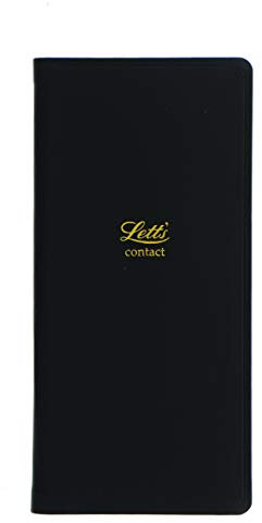 Letts Icon Slim Pkt Adressbuch schwarz