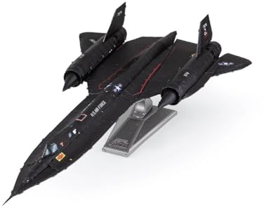 Metal Earth 3D Metallbausatz Flugzeug SR-71 Blackbird ab 14 Jahre | Präzise lasergeschnittene Metallteile zum Zusammenstecken ohne Klebstoff. Detailreiche Modelle mit bebilderter Bauanleitung