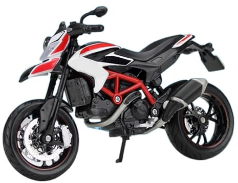MPODYTSF Maßstabgetreues Modell 1:12 Für Ducati Hypermotard SP 2013 Alloy Motorrad Modell Kindergeschenke(with Foam Box)