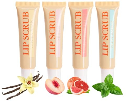 Lippenpeeling-Stick, Lippenpeeling-Peeling - Lippenpeeling Feuchtigkeitsspendendes Lippenpeeling - 4X Lip Plumper Lippenpeeling-Set, Lippenpflegeprodukte, Lippenfeuchtigkeitscreme-Peeling, Strumpffüll