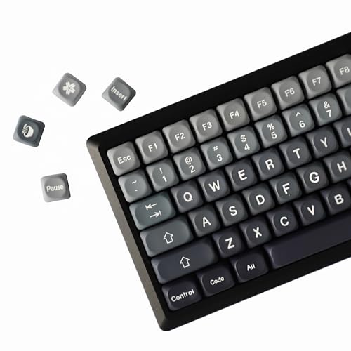 YMDK Keycap gradiente 132 tasti PBT MOA profilo Dye Sub Top stampa keycaps personalizzati per tastiera meccanica MX