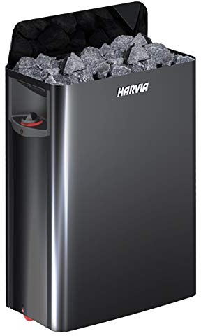 Harvia The Wall SW90 black 9,0 kW Saunaofen Elektroofen mit integrierter Steuerung schwarz