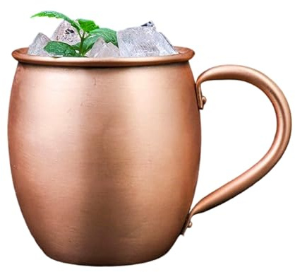 Generico Kupferbecher - Moscow Mule 530ml Tassen, Handgemachte Reines Kupfer, Mule Becher Für Küche | Sichere Verwendung Für Lebensmittel Home Bar Trinkwasser Tee Bier Cocktails Getränke